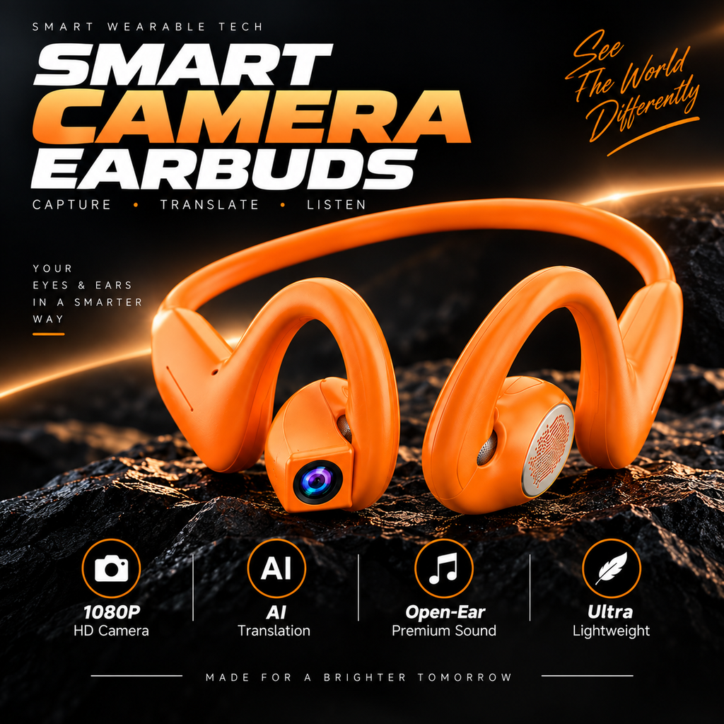 North Relay CaptureLoop E900 Smart Camera Earbuds